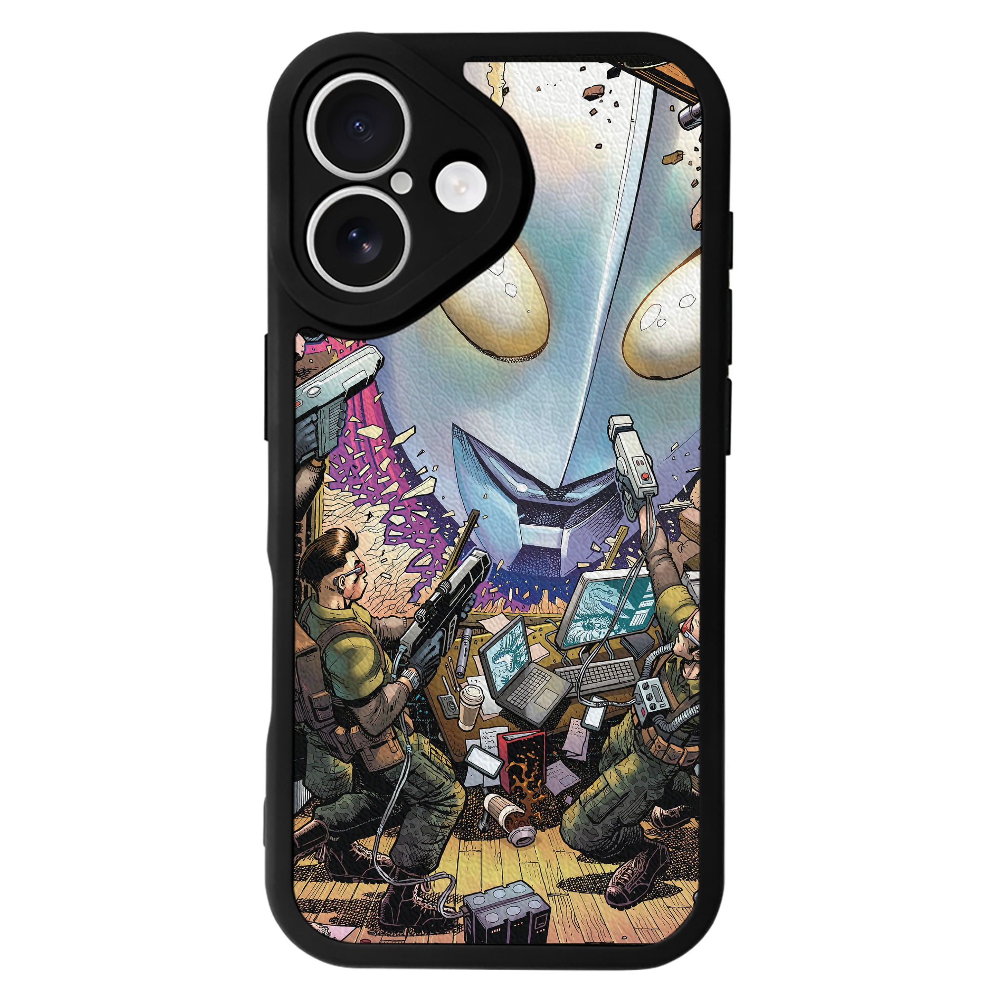 （画像用） ウルトラマン Ultraman 【iPhone 16シリーズ対応】シリコンスマホケース（レザー調） 材質：シリコン